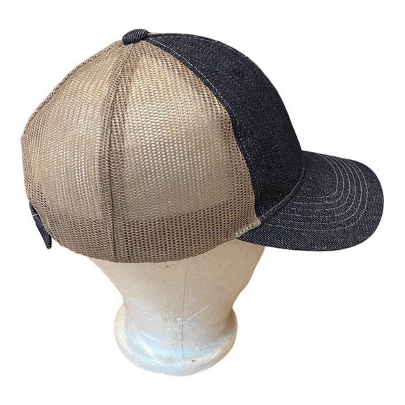 PANERA Hat Baseball Ball Cap ADJUSTABLE Adult Denim Mesh‎ Back Embroidered Logo - Picture 2 of 5